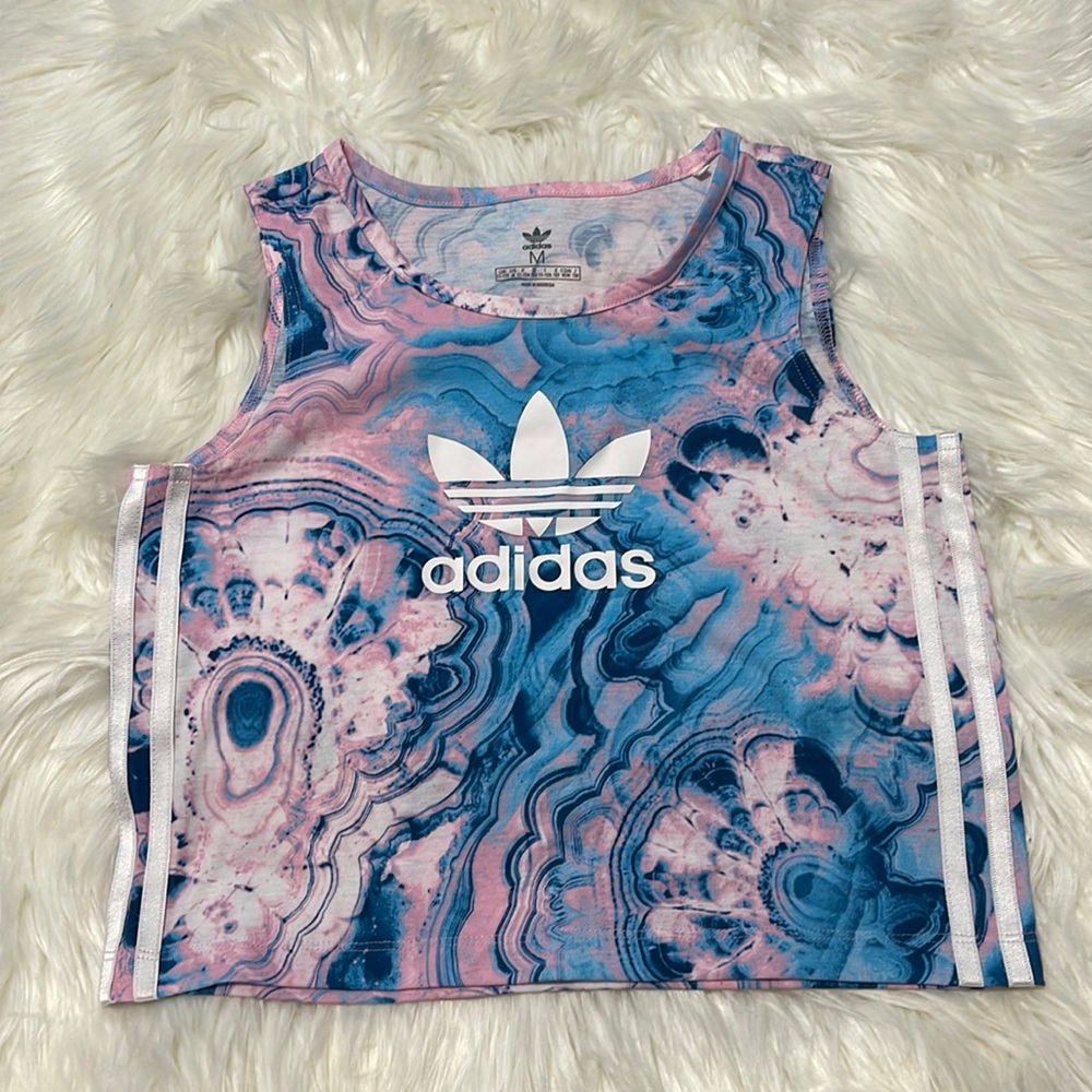 Girls Adidas Crop Tank Top